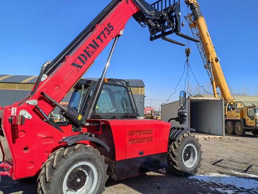 テレハンドラー 望遠鏡式荷物 望遠鏡式フォークリフト 3トン 7m 14m,18m