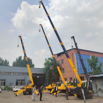 建設機器 望遠鏡ブーム 1トン~8トン スパイダークレーン 電動 二重電源