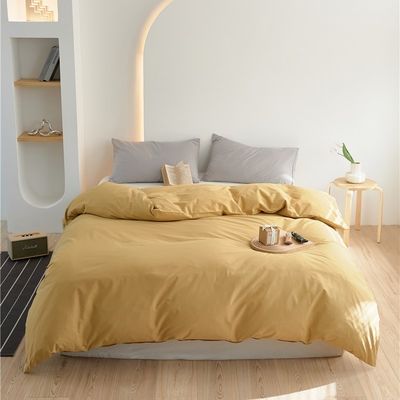 黄色 100% 綿 毛布 寝具 セット 枕カバー セット シート
