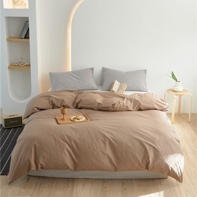 固い色 100% 綿 毛布 寝具 セット 床具 透気