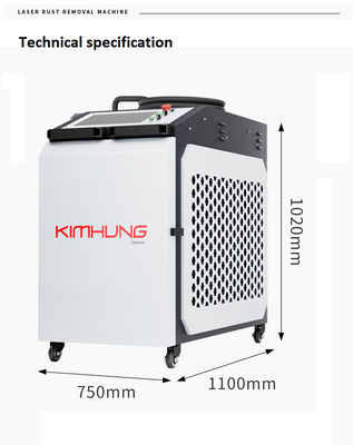 高速レーザー洗浄機 1500W 2000W 空気冷却 不酸化材料 金属 腐食 オイル 酸化層除去