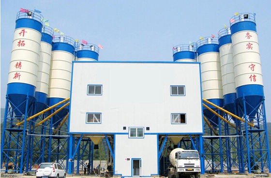 HZS180 205KW 180m3/Hの移動式具体的な区分の植物の道の建設機械